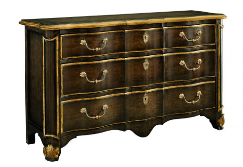 Maitland-Smith Aria Dresser, Brown, Aged Gold, 68"W (88-0115 YUU906TMAF) 