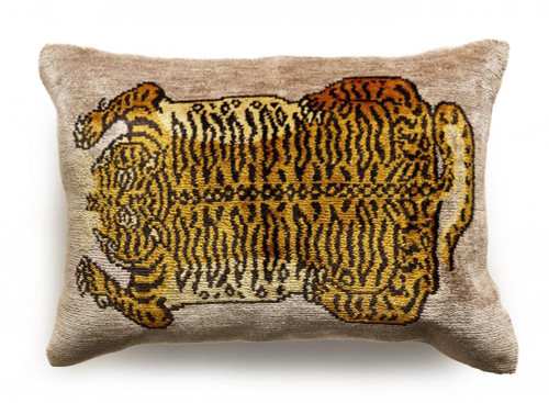 Maitland-Smith Cali's Cat Pillow, Taupe, 24"W (8394-15 YUU906TN8D) 