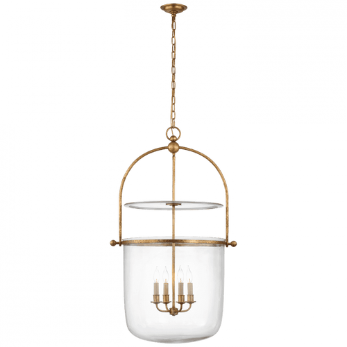Visual Comfort & Co. Signature Collection Lorford Large Bell Lantern - Gilded Iron 