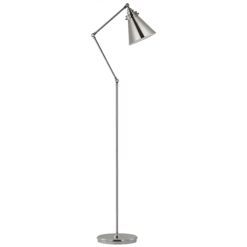 Visual Comfort & Co. Signature Collection Parkington Medium Articulating Floor Lamp - Polished Nickel 