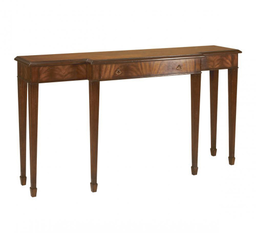 Maitland-Smith Tyler Console Table, Aged Regency Mahogany, Crotch Veneers, 60"W (8112-34 YUU906TT7D) 