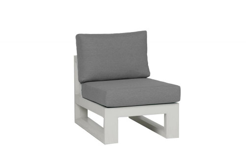 Ratana Element 5.0 Sectional Chair, Antique Beige, Whitewash Frame, 26"W (FN57053WHT-C-FO5114 YUU90041CV) 