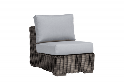 Ratana Cubo Sectional Chair, Black, Creamy Oak Resin, Pearl Gray Frame, 25"W (FN61253COK-C-FO5129 YUU90043C4) 