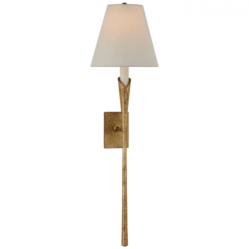 Visual Comfort & Co. Signature Collection Aiden Large Tail Sconce - Gilded Iron 