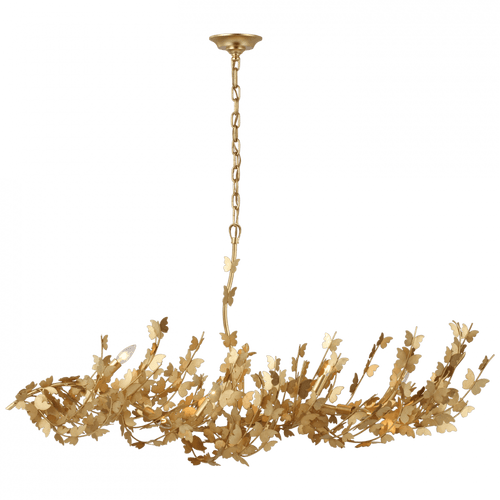 Visual Comfort & Co. Signature Collection Farfalle Large Linear Chandelier - Gild 