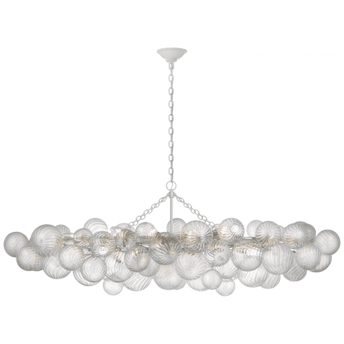 Visual Comfort & Co. Signature Collection Talia Large Linear Chandelier - Plaster White 