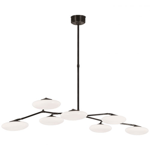 Visual Comfort & Co. Signature Collection Brindille XL Articulating Linear Chandelier - Gun Metal 