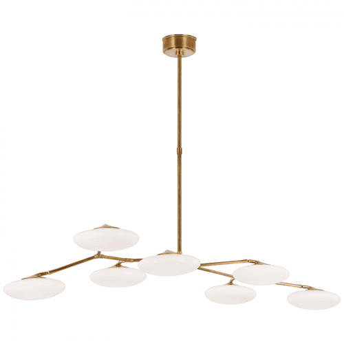 Visual Comfort & Co. Signature Collection Brindille XL Articulating Linear Chandelier - Soft Brass 