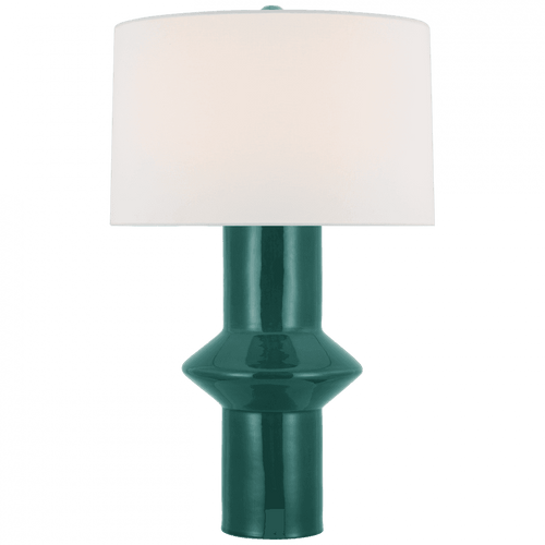 Visual Comfort & Co. Signature Collection Maxime Medium Table Lamp - Emerald Crackle 