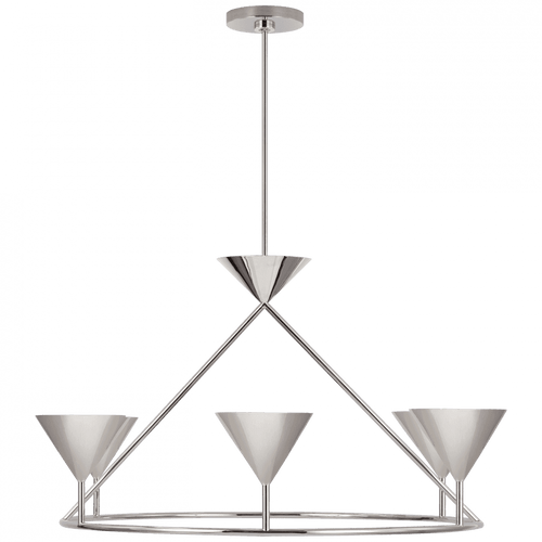 Visual Comfort & Co. Signature Collection Orsay Large Ring Chandelier - Polished Nickel 