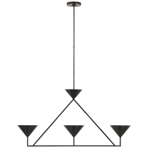 Visual Comfort & Co. Signature Collection Orsay Medium Linear Chandelier - Bronze 