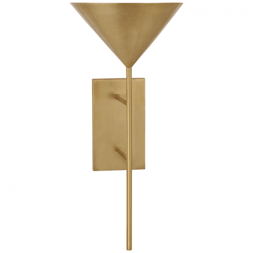 Visual Comfort & Co. Signature Collection Orsay LED Medium Uplight Sconce - Hand-Rubbed Antique Brass 