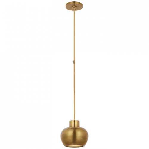 Visual Comfort & Co. Signature Collection Comtesse Small Pendant - Hand-Rubbed Antique Brass 