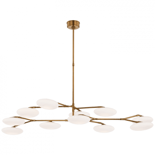 Visual Comfort & Co. Signature Collection Brindille Extra Large Two Tier Chandelier - Soft Brass 