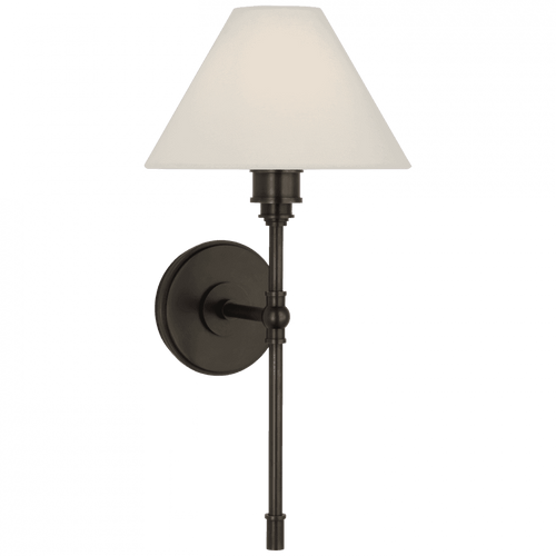 Visual Comfort & Co. Signature Collection Parkington Large Tail Sconce - Bronze and Linen 