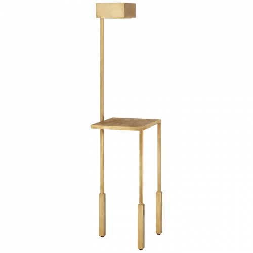 Visual Comfort & Co. Signature Collection Nimes Tray Table Floor Lamp - Antique-Burnished Brass 