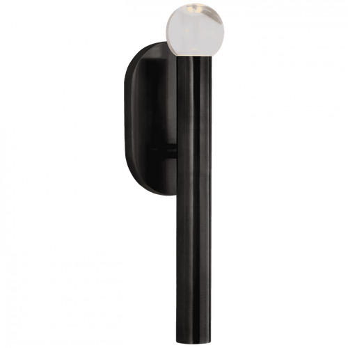 Visual Comfort & Co. Signature Collection Rousseau Small Bath Sconce - Bronze and Clear Glass 