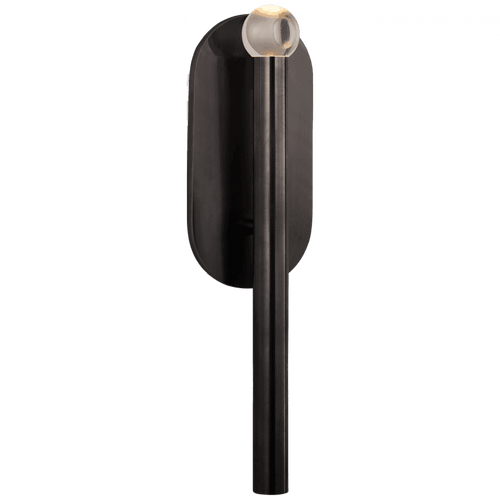 Visual Comfort & Co. Signature Collection Rousseau Medium Bath Sconce - Bronze and Clear Glass 