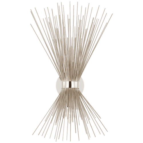 Visual Comfort & Co. Signature Collection Strada Medium Sconce - Polished Nickel 