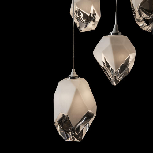 Hubbardton Forge Chrysalis Pendant, 5-Light, White, White Crystal, 15.7"W (131139-SKT-LONG-02-WP0756 5YZTHX) 