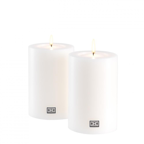  Eichholtz Artificial Candle, Small, Set of 2, White, 3.94"W (106946 YV0J03YP4Y) 