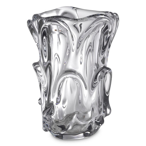 Eichholtz Aila Vase, Large, Clear Glass, 12.2"H (116178 YV0J041XMZ) 