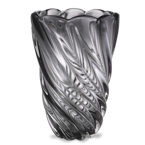 Eichholtz Contessa Vase, Large, Gray Glass, 11.42"H (115183 YV0J041XP4) 