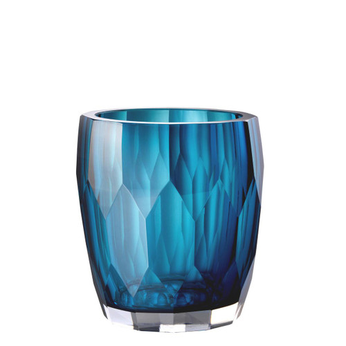 Eichholtz Marquis Vase, Blue Glass, 5.51"H (112581 YV0J041XPL) 
