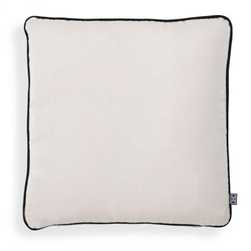 Eichholtz Universal Outdoor Back Cushion, Canvas Sunbrella, Black Piping, 16.93"W (115446 YV0J041RT7) 