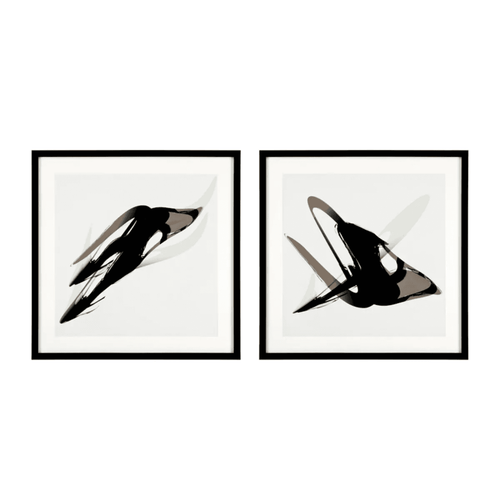 Eichholtz Ivan Melotti Wall Art, Set of 2, Black Frame, 36.61"W (109443 YV0J041TR4) 