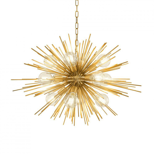 Eichholtz Boivin Chandelier, 12-Light, Matte Brass, 35.43"W (110207UL YV0J03YU2X) 