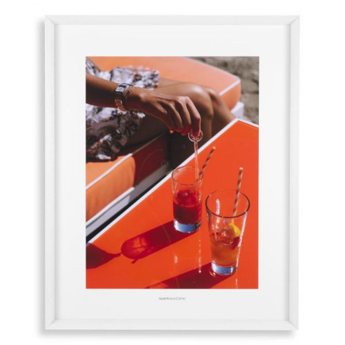 Eichholtz Aperitivo a Como Wall Art, White Frame, 33.07"W (116647 YV0J041TTW) 