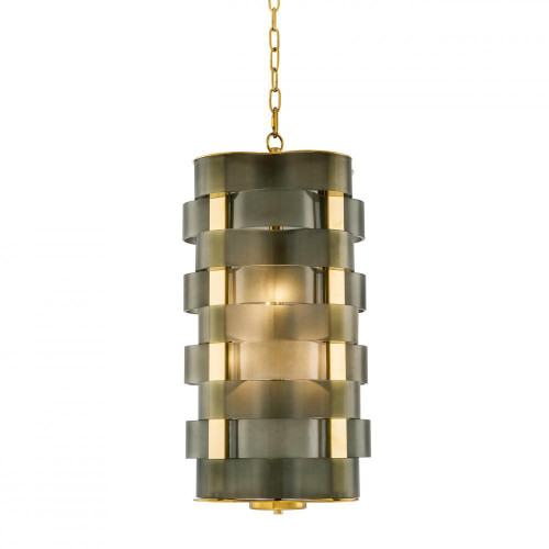 Eichholtz Martinique Pendant, 4-Light, Green Glass, Gold, 12.99"W (112267UL YV0J03YV02) 