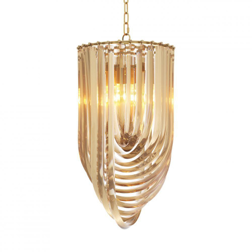 Eichholtz Murano Pendant, 4-Light, Small, Champagne, Antique Brass, 13.78"W (111905UL YV0J03YV05) 