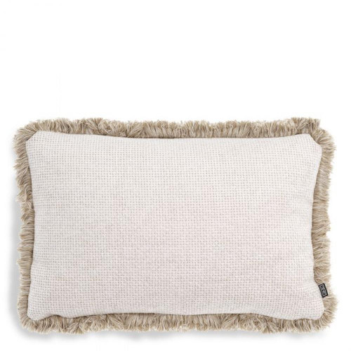 Eichholtz Nami Pillow, Rectangle, Lyssa Off-White Fabric, Cream Fringe, 23.62"W (116318 YV0J03YWYZ) 