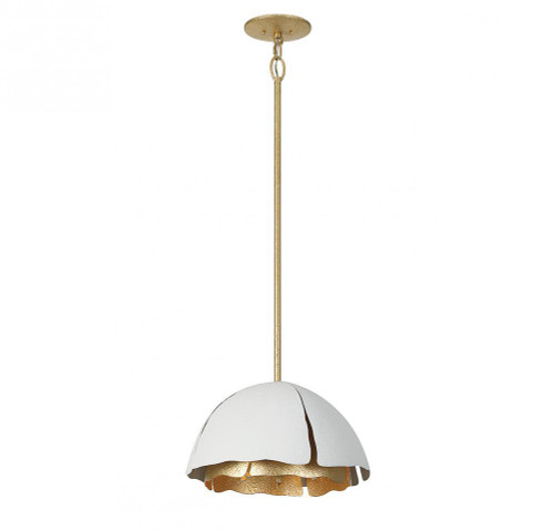 Savoy House Brewster Pendant, 3-Light, Cavalier Gold with Royal White, 16"W (7-1398-3-14 ALWKG) 
