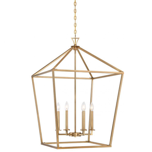 Savoy House Townsend Pendant, 6-Light, Warm Brass, 36.5"H (3-422-6-322 ALVN3) 