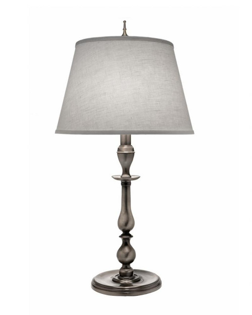 Stiffel Table Lamp, 1-Light, Antique Nickel, Cream Aberdeen Fabric Shade, 30"H (TL-6650-6653-AN YV0J07RUAL) 