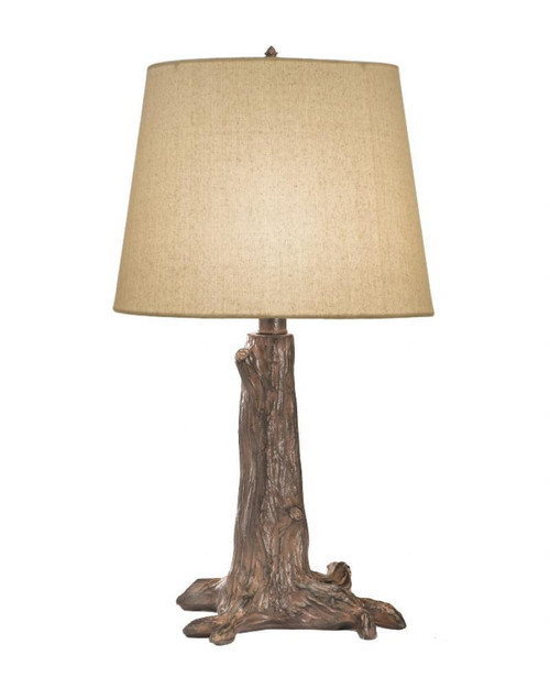 Stiffel Table Lamp, 1-Light, Short, Rust, Rolled-Edge Bombay Natural Fabric Shade, 22"H (TL-A652-1-RST YV0J07RUD2) 