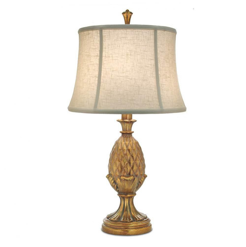 Stiffel Table Lamp, 1-Light, Polished Honey Brass, Cream Aberdeen Fabric Shade, 30"H (TL-A855-PHB YV0J07RUDR) 