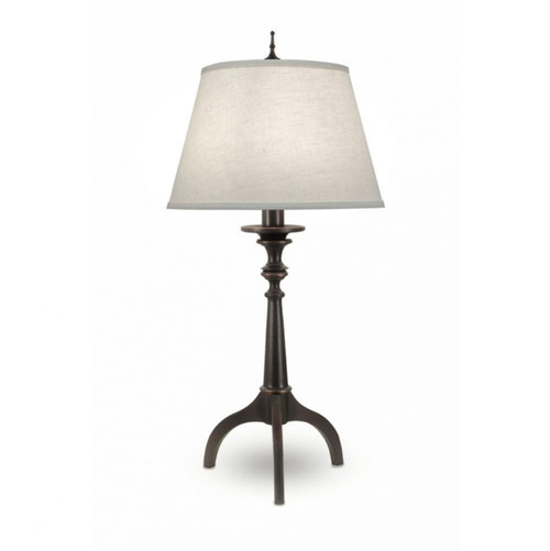 Stiffel Table Lamp, 1-Light, Oxidized Bronze, Cream Aberdeen Fabric Shade, 35"H (TL-A902-1282-OB YV0J07RUE1) 