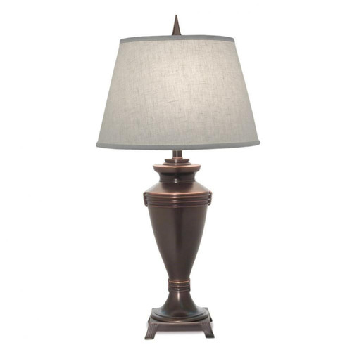 Stiffel Table Lamp, 1-Light, Oxidized Bronze, Cream Aberdeen Fabric Shade, 32"H (TL-K398-N7915-OB YV0J07RV9V) 