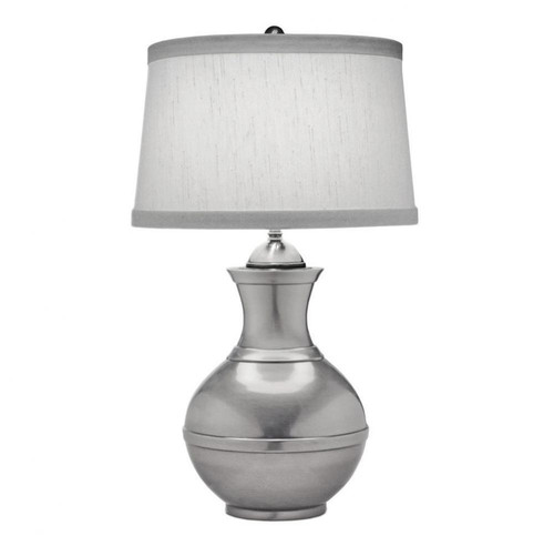 Stiffel Table Lamp, 1-Light, Antique Nickel, Global White Fabric Shade, 28"H (TL-N6553-AN YV0J07RVAM) 