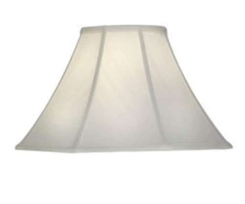 Stiffel Replacement Lampshade, Softback Bell, Off-White Silk Shantung, Brass Top Ring, 7" Top x 18" Bottom x 11.5" Height (ST16 YV0J07RVD5) 