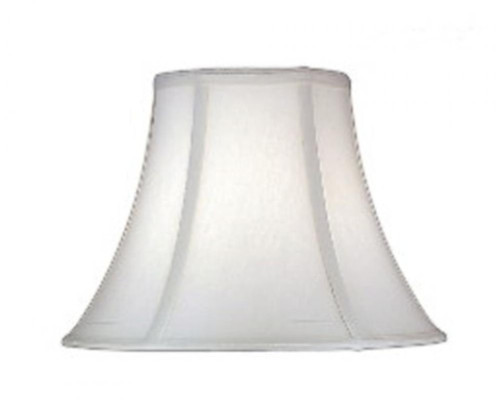 Stiffel Replacement Lampshade, Softback Bell, Off-White Silk Shantung, Nickel Top Ring, 8" Top x 16" Bottom x 12" Height (ST23 YV0J07RVDD) 