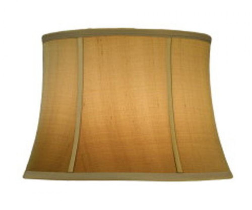 Stiffel Replacement Lampshade, Modified Softback Bell, Tan Silk Shantung, Brass Top Ring, 13" Top x 16" Bottom x 11" Height (ST26 YV0J07RVDG) 