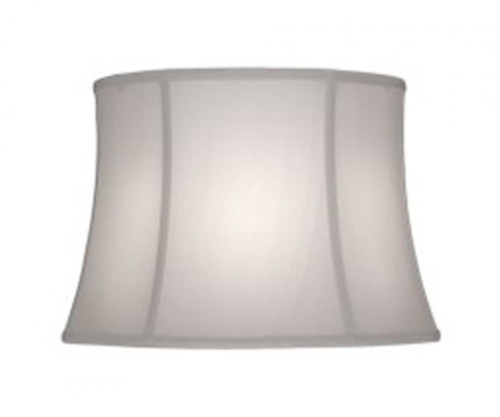 Stiffel Replacement Lampshade, Modified Softback Bell, Off-White Silk Shantung, Brass Top Ring, 13" Top x 16" Bottom x 11" Height (ST27 YV0J07RVDH) 