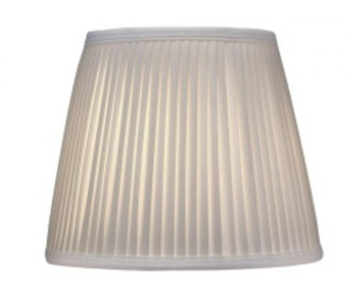 Stiffel Replacement Lampshade, Softback Empire, Side Pleated Off-White Camelot, Nickel Top Ring, 8" Top x 12" Bottom x 10" Height (ST30 YV0J07RW8Q) 