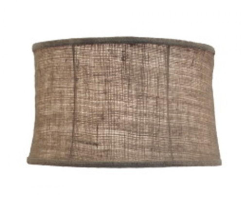 Stiffel Replacement Lampshade, Modified Softback Drum, Natural Burlap, Nickel Top Ring, 14" Top x 14" Bottom x 9" Height (ST35 YV0J07RW8W) 