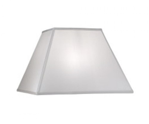 Stiffel Replacement Lampshade, Hardback Tapered Square, Off-White Silk Shantung, Brass Top Ring, 8" Top x 16" Bottom x 11" Height (ST59 YV0J07RW9M) 